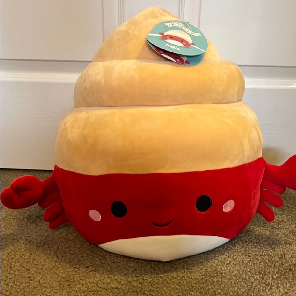 Squishmallows Indie Crab Plush - Yellow and Cream